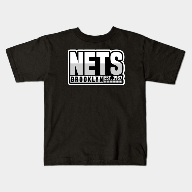 Brooklyn Nets 01 Kids T-Shirt by yasminkul